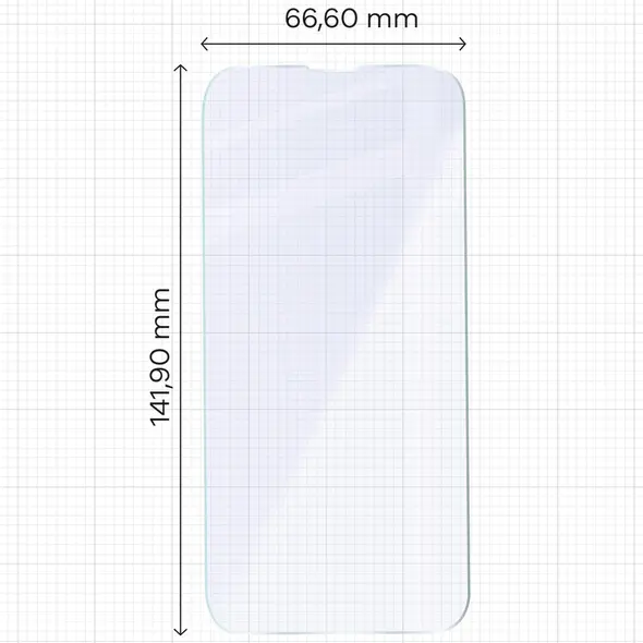 Elastyczne szkło hybrydowe Bizon Glass Mule do Apple iPhone 16e / 14 / 13 / 13 Pro