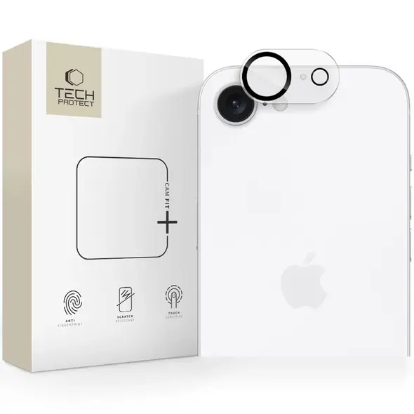 Szkło na obiektyw aparatu Tech-Protect Cam Fit+ Apple iPhone 16e Clear