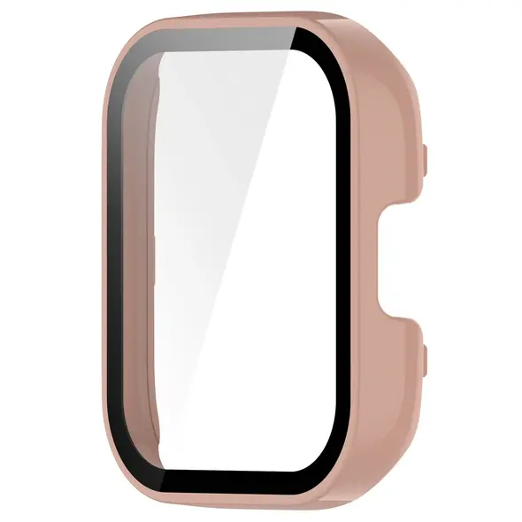 Etui Bizon Case+Glass Set do Xiaomi Redmi Watch 3 różowe