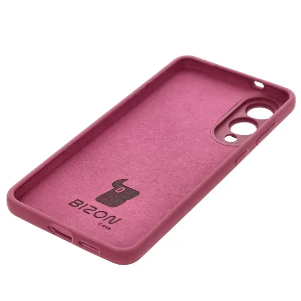 Silikonowe etui Bizon Soft Case do Samsung Galaxy S25 Edge ciemnofioletowe