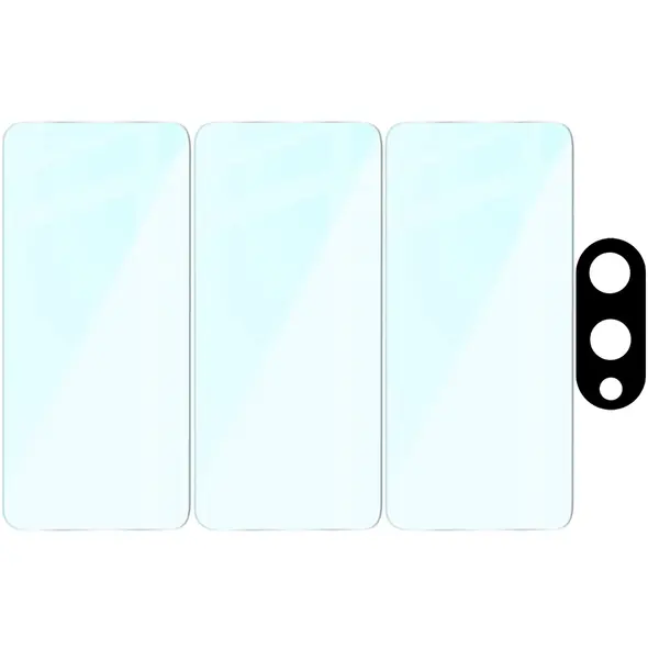 3x szkło na ekran + na aparat BIZON Clear 2 Pack do Samsung Galaxy S25 Edge