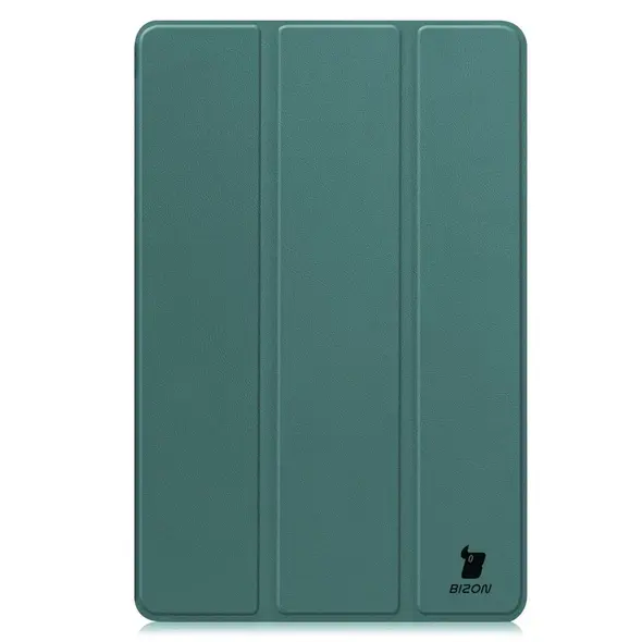 Etui z klapką Bizon Case Tab Croc do Samsung Galaxy Tab S10 FE+ Plus ciemnozielone