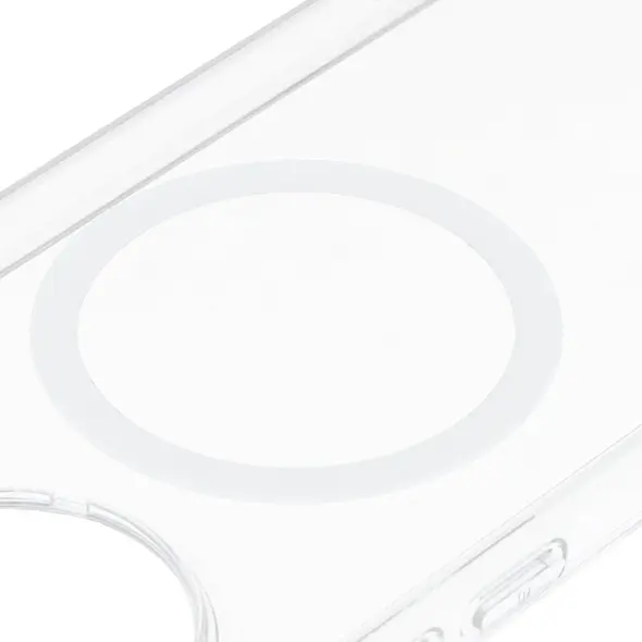 Etui z pierścieniem magnetycznym Bizon Case CrystalO do Xiaomi POCO F7 Ultra przezroczyste