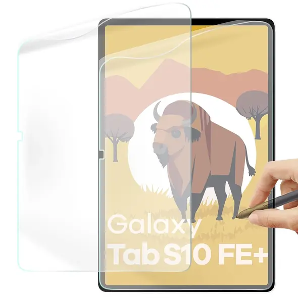 Folia imitująca papier Bizon Film Tab Papirus do Samsung Galaxy Tab S10 FE+ Plus [2 PACK]