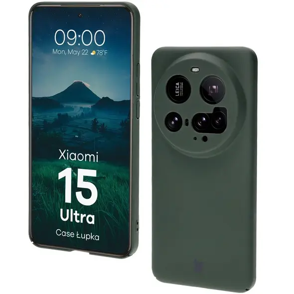 Etui Bizon Case Łupka do Xiaomi 15 Ultra zielone