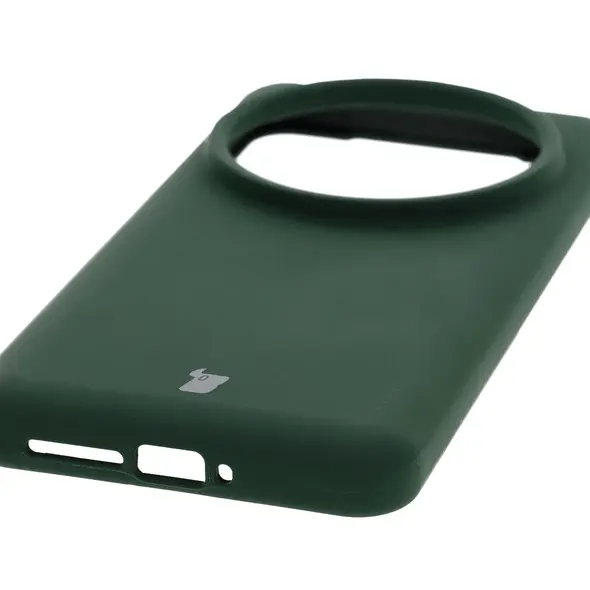 Silikonowe etui Bizon Soft Case do Xiaomi 15 Ultra ciemnozielone