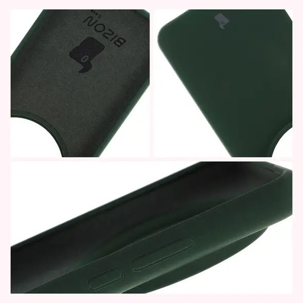 Silikonowe etui Bizon Soft Case do Xiaomi 15 Ultra ciemnozielone