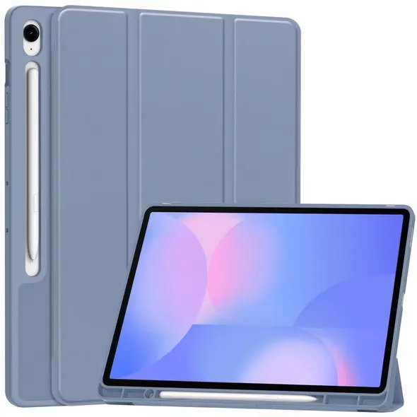 Etui z klapką Bizon Case Tab Lizard do Samsung Galaxy Tab S10 FE+ Plus lawendowe