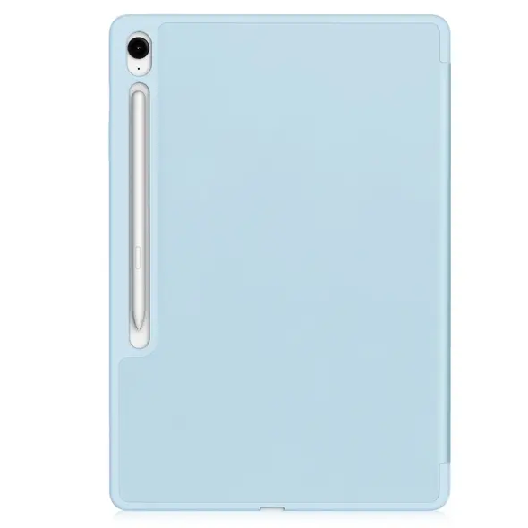 Etui z klapką Bizon Case Tab Lizard do Samsung Galaxy Tab S10 FE+ Plus błękitne