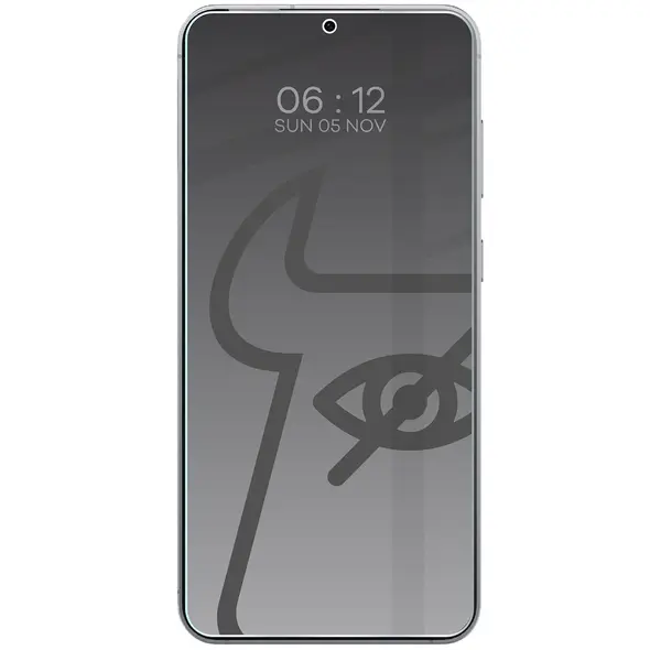 Prywatyzujące szkło hartowane Bizon Glass Clear Shadow do Samsung Galaxy S25 Edge przyciemniane