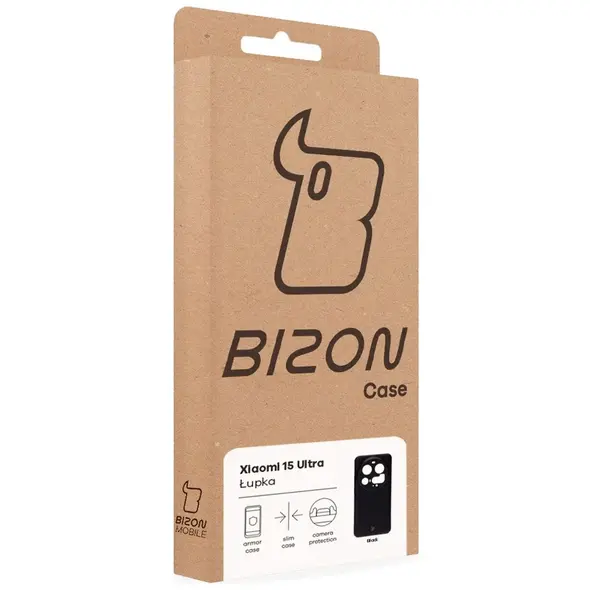 Etui Bizon Case Łupka do Xiaomi 15 Ultra czarne