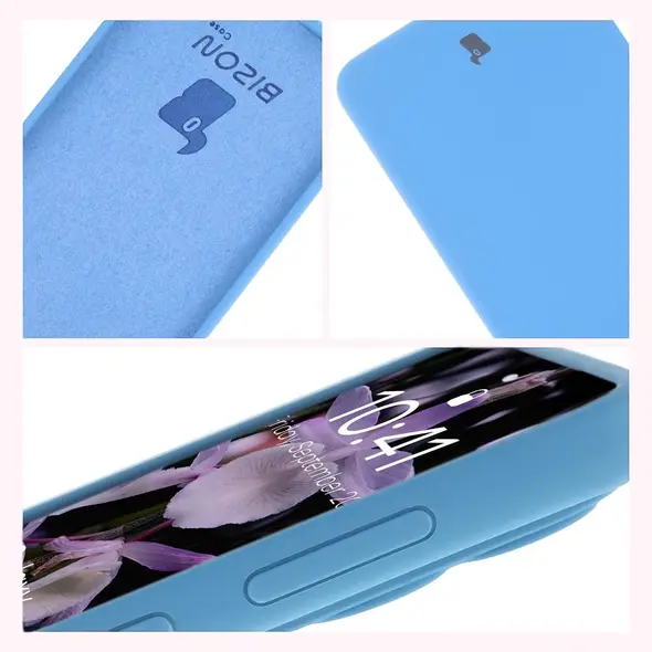 Silikonowe etui Bizon Soft Case do Samsung Galaxy S25 Edge niebieskie