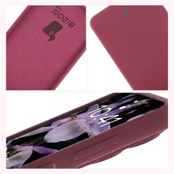 Silikonowe etui Bizon Soft Case do Samsung Galaxy S25 Edge ciemnofioletowe