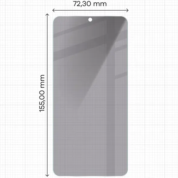 Prywatyzujące szkło hartowane Bizon Glass Clear Shadow do Samsung Galaxy S25 Edge przyciemniane