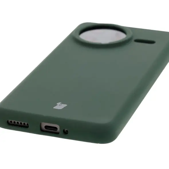 Silikonowe etui Bizon Soft Case do Xiaomi POCO F7 Ultra ciemnozielone