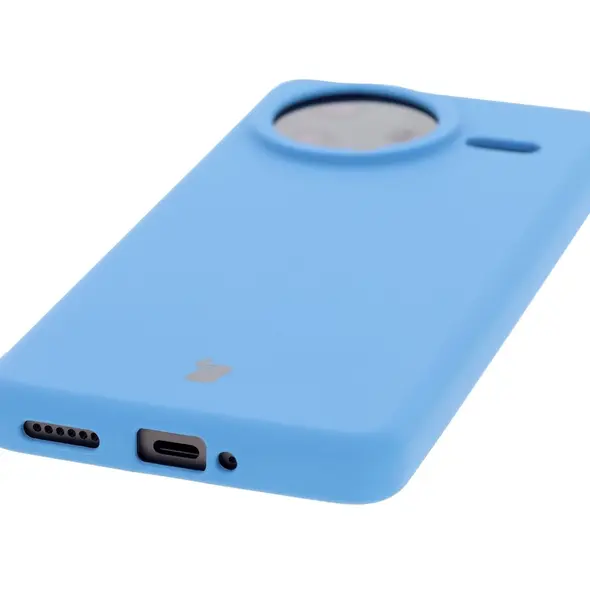 Silikonowe etui Bizon Soft Case do Xiaomi POCO F7 Ultra niebieskie
