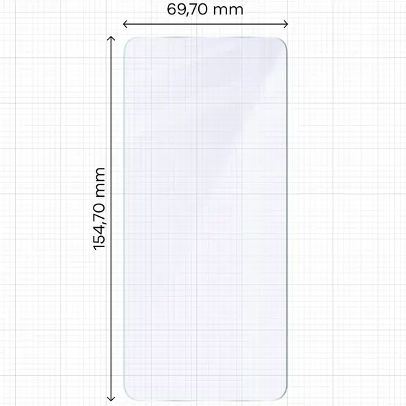 Elastyczne szkło hybrydowe Bizon Glass Mule do Xiaomi POCO F7 Pro