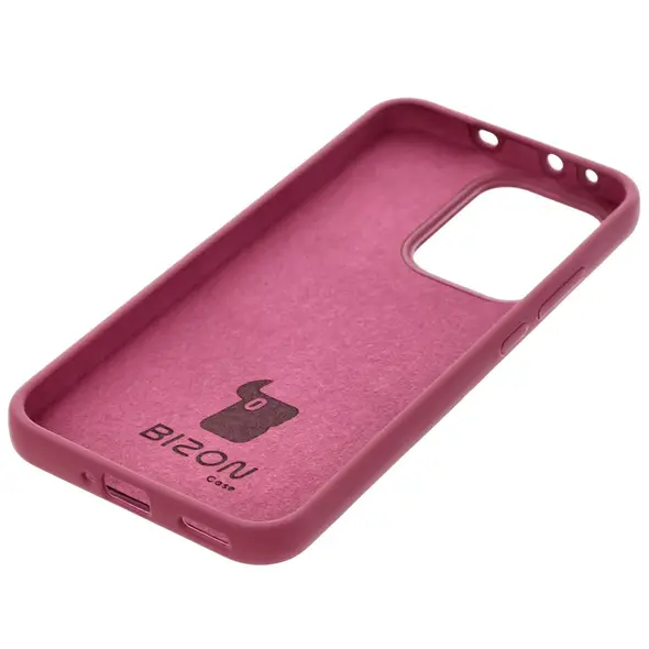 Silikonowe etui Bizon Soft Case do Oppo Reno13 ciemnofioletowe