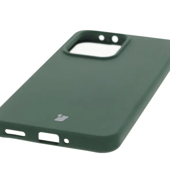 Silikonowe etui Bizon Soft Case do Oppo Reno13 Pro ciemnozielone