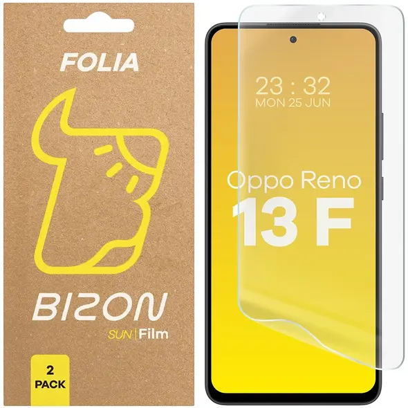Folia matowa Bizon Glass Film Sun do Oppo Reno13 F [2 PACK]