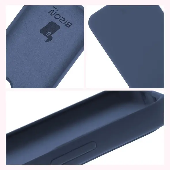 Silikonowe etui Bizon Soft Case do Oppo Reno13 Pro ciemnoniebieskie