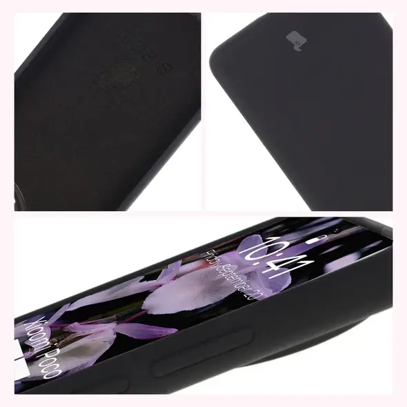 Silikonowe etui Bizon Soft Case do Xiaomi POCO F7 Pro czarne