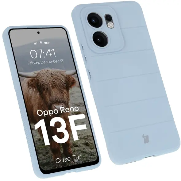 Pancerne etui Bizon Case Tur do Oppo Reno13 F jasnoniebieskie