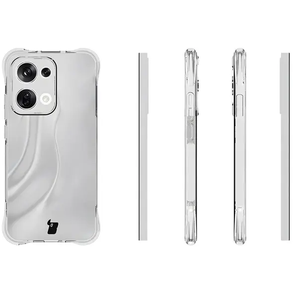 Elastyczne etui Bizon Case Salpa do Oppo Reno13 przezroczyste