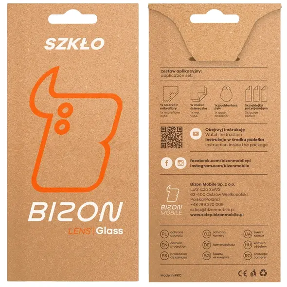 Szkło na aparat Bizon Glass Lens do Oppo Reno13 Pro [2 PACK]