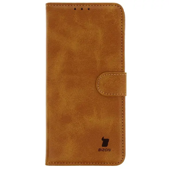 Etui z klapką Bizon Case Pocket do Oppo Reno13 brązowe