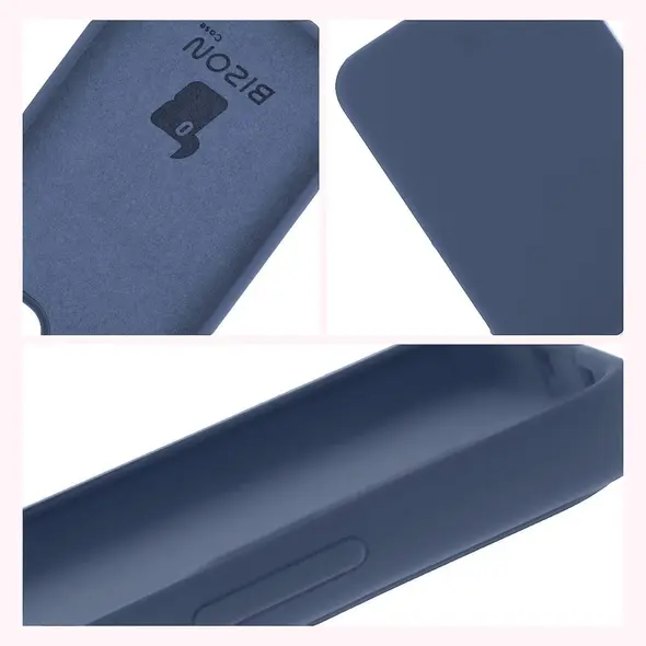 Silikonowe etui Bizon Soft Case do Oppo Reno13 ciemnoniebieskie