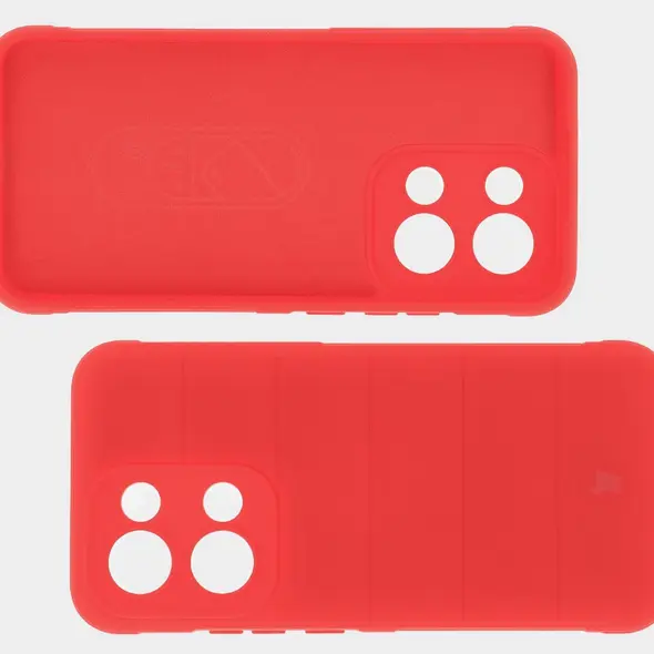 Pancerne etui Bizon Case Tur do Oppo Reno13 czerwone