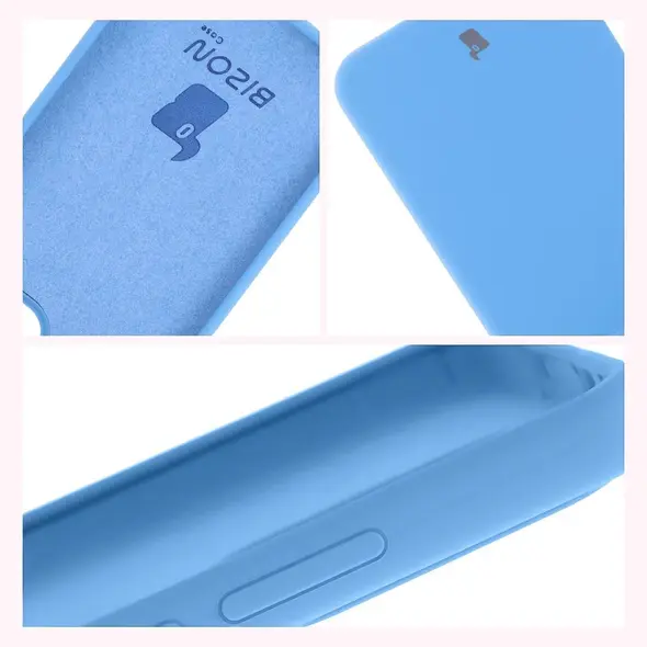 Silikonowe etui Bizon Soft Case do Oppo Reno13 niebieskie
