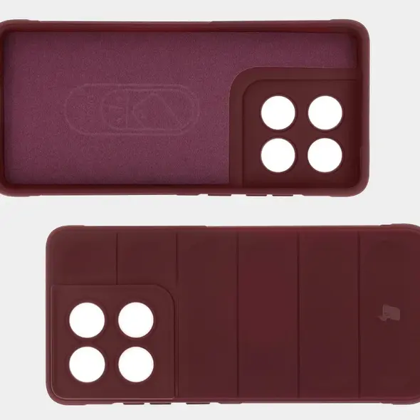 Pancerne etui Bizon Case Tur do Motorola Edge 60 Fusion / Edge 60 burgundowe