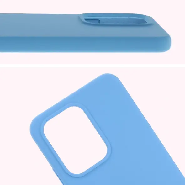 Silikonowe etui Bizon Soft Case do Oppo Reno13 Pro niebieskie