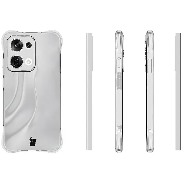 Etui + 2x szkło na ekran Bizon Case Clear Pack do Oppo Reno13