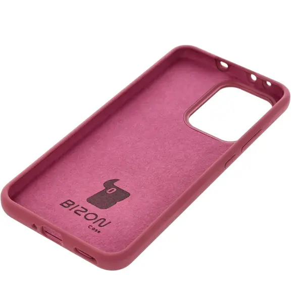 Silikonowe etui Bizon Soft Case do Oppo Reno13 Pro ciemnofioletowe