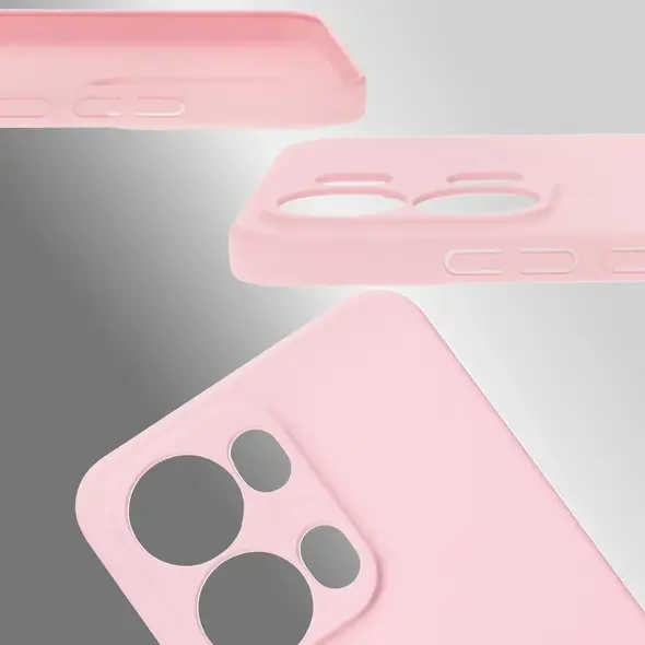 Etui Bizon Case Łupka do Oppo Reno13 Pro różowe
