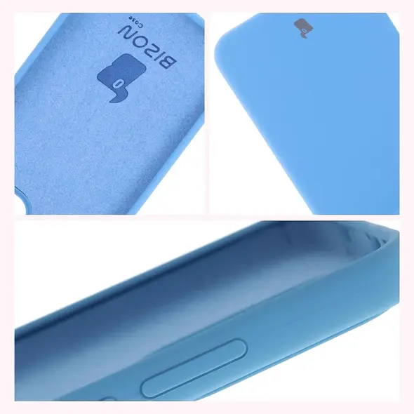 Silikonowe etui Bizon Soft Case do Oppo Reno13 Pro niebieskie