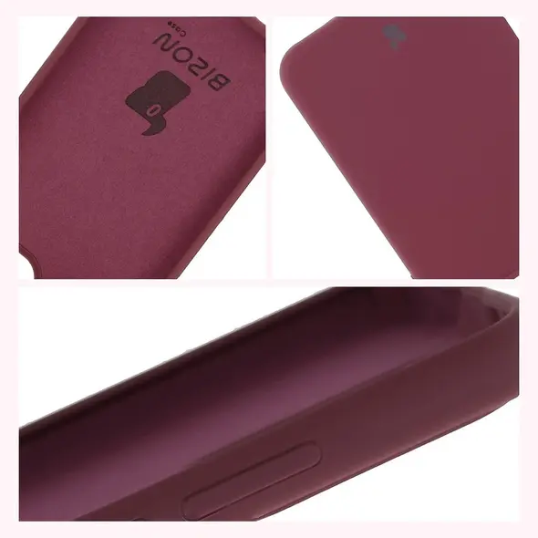 Silikonowe etui Bizon Soft Case do Oppo Reno13 Pro ciemnofioletowe
