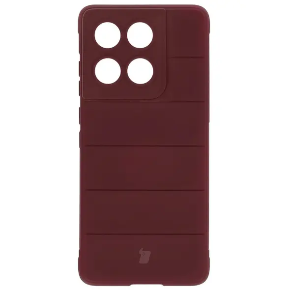 Pancerne etui Bizon Case Tur do Motorola Edge 60 Fusion / Edge 60 burgundowe