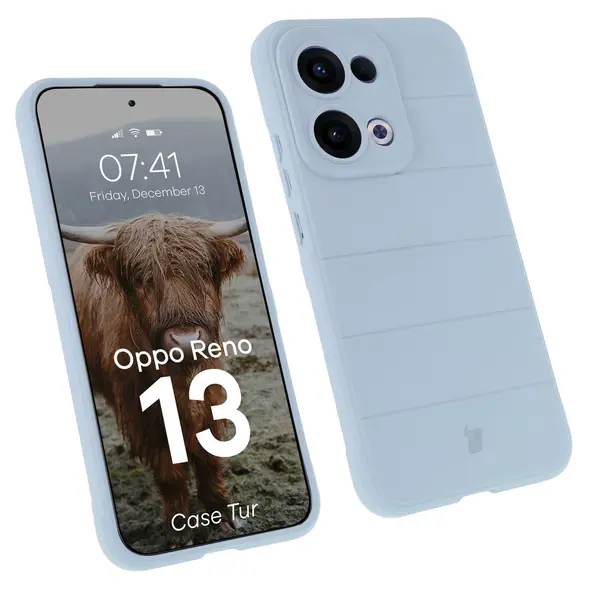 Pancerne etui Bizon Case Tur do Oppo Reno13 jasnoniebieskie