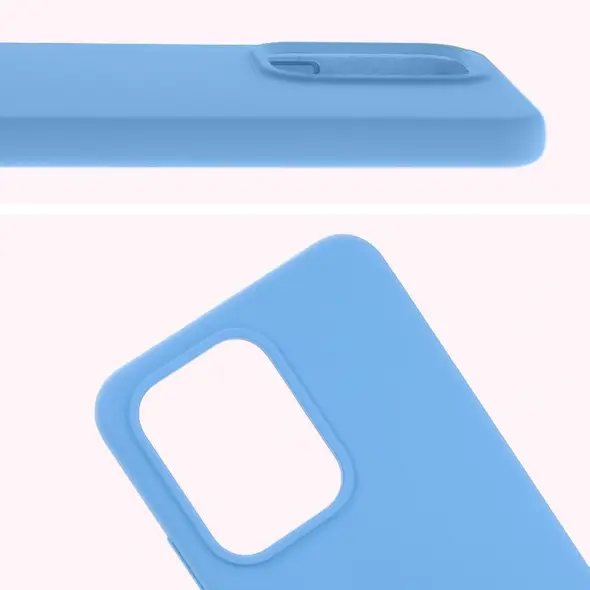 Silikonowe etui Bizon Soft Case do Oppo Reno13 niebieskie
