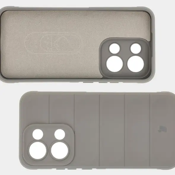 Pancerne etui Bizon Case Tur do Oppo Reno13 jasnoszare