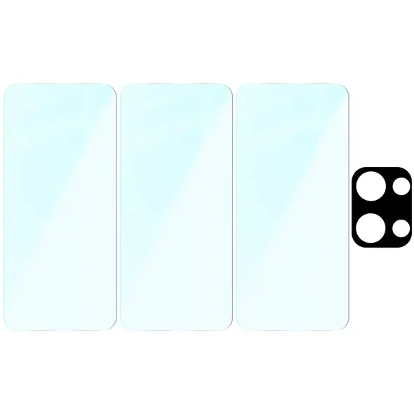 3x szkło na ekran + 1x szkło na aparat Bizon Glass Clear 2 Pack do Oppo Reno13
