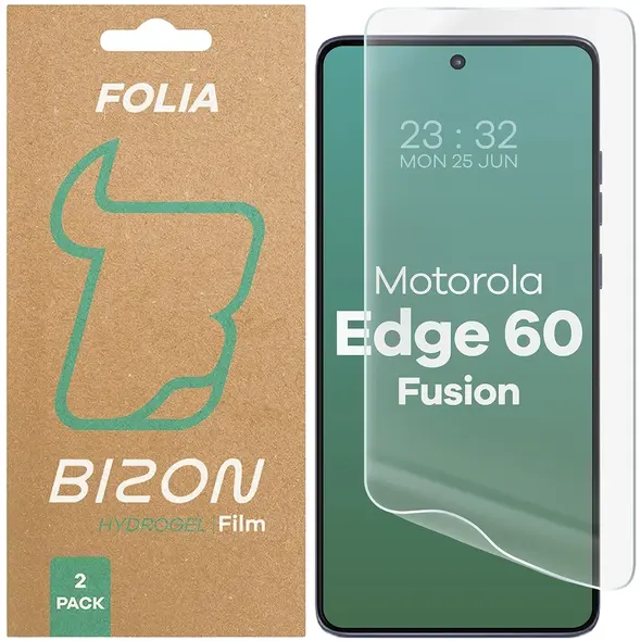 Folia hydrożelowa na ekran Bizon Glass Hydrogel Front do Motorola Edge 60 Fusion / Edge 60 [2 PACK]