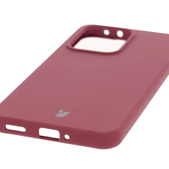 Silikonowe etui Bizon Soft Case do Oppo Reno13 Pro ciemnofioletowe
