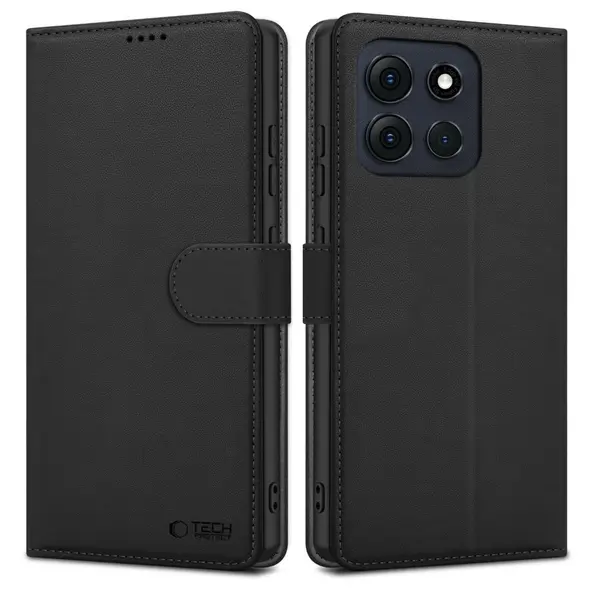 Etui z klapką Tech-Protect Wallet do Motorola Moto G56 5G Black