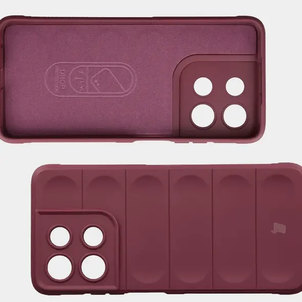 Pancerne etui Bizon Case Tur do Motorola Moto G56 5G burgundowe