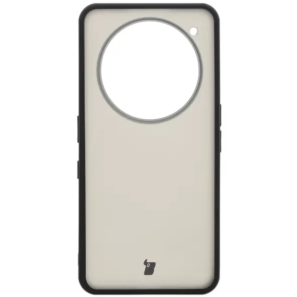 Etui Bizon Case Angelo do Nothing Phone (3a) Pro przydymione z czarną ramką